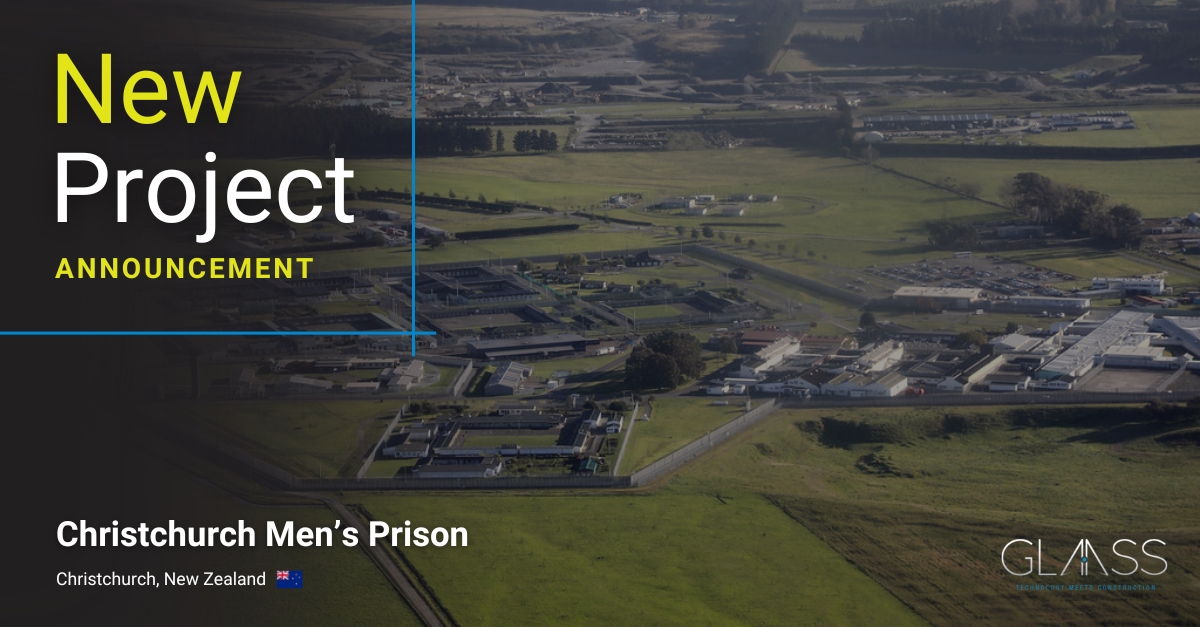 Glaass Awarded Contract for Christchurch Men’s Prison with Webuild Leighs JV